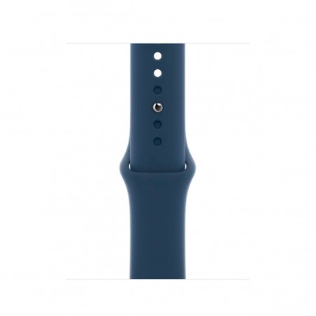 Apple Watch SE 2021 GPS 44mm Aluminio Plata y correa deportiva Azul Abismo