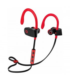 Auriculares Estéreo Bluetooth SBS Runaway Light, con controles de respuesta, Rojo