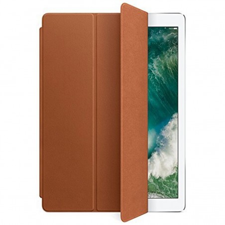 Funda Smart Cover de piel marrón para iPad Pro 12,9"