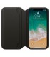 Funda Leather Folio negra para iPhone X