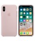 Funda de silicona rosa para iPhone X