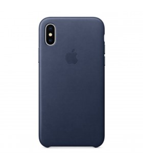 Funda Leather Case azul para iPhone X