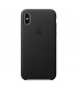 Funda Leather Case negra para iPhone X