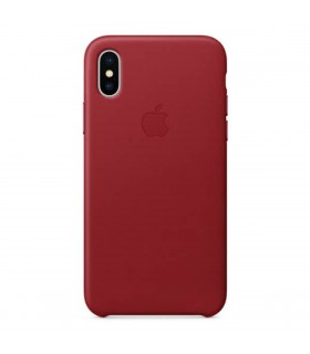 Funda Leather Case roja para iPhone X