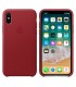 Funda Leather Case roja para iPhone X