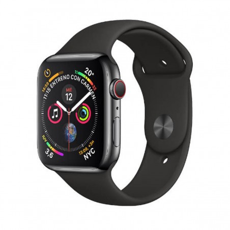 Apple Watch Series 4 GPS+Cellular 44 mm Gris con correa sport negra MTVU2TY/A