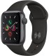 Apple Watch Series 5 GPS, Caja 44mm Aluminio Gris Espacial y correa deportiva negra