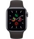Apple Watch Series 5 GPS, Caja 44mm Aluminio Gris Espacial y correa deportiva negra