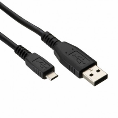 Cable de datos USB/microUSB negro