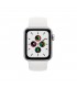 Apple Watch SE (GPS), 40mm Aluminio Plata y correa deportiva Blanca