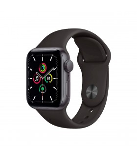 Apple Watch SE (GPS) 40mm Aluminio Gris Espacial y correa deportiva Negra