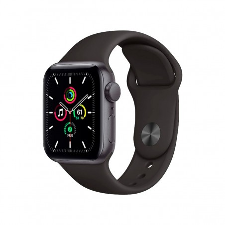 Apple Watch SE (GPS) 40mm Aluminio Gris Espacial y correa deportiva Negra