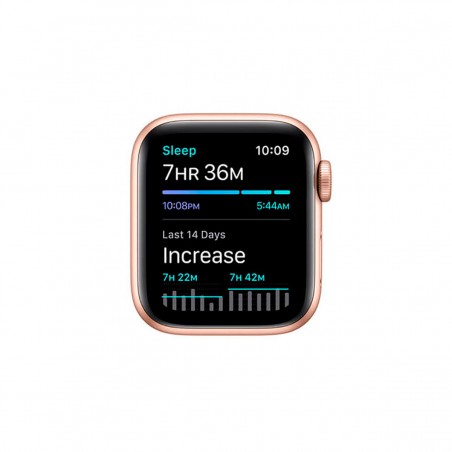 Apple Watch SE (GPS + Cellular), 44mm Aluminio Oro y correa deportiva Rosa Arena