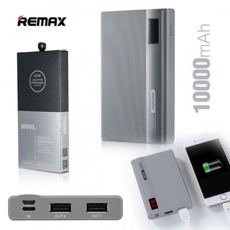 Power Bank 10000 mAh Remax Gris