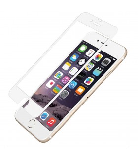 Protector de cristal templado para iPhone 6/6s Blanco