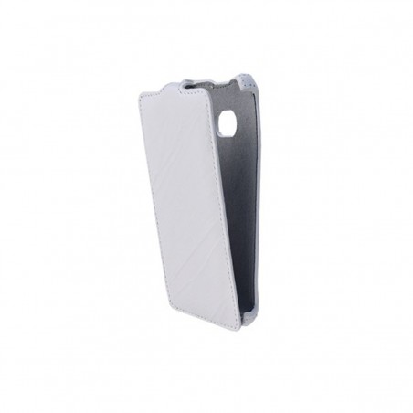 Funda flip para HTC One de piel en blanco