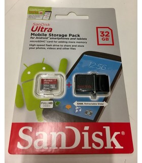 Sandisk USB + tarjeta micro SD 32GB para móviles y tablets Android