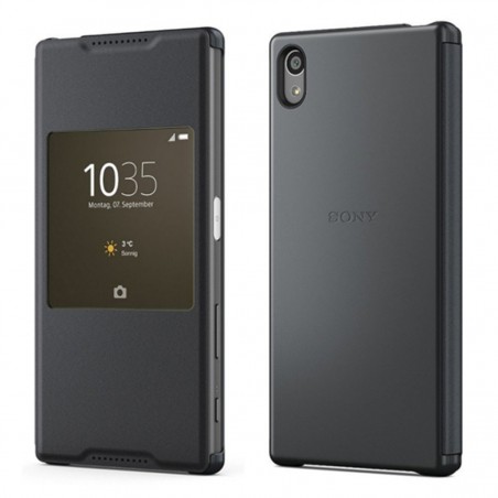 Funda con ventana Sony SCR42 Black para Xperia Z5