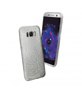 Funda trasera SBS Sparky para Samsung Galaxy S8 silicona Glitter Silver TESPARKYSAS8S