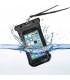 Funda impermeable negra para móvil de hasta 5,5"