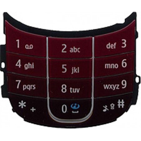 Teclado numerico Nokia 3600 Slide Wine