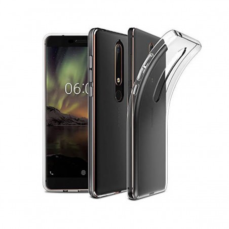 Funda Silicona transparente Tactical TPU para Nokia 6.1
