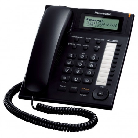 Teléfono sobremesa Panasonic KX-TS880EXB con ID negro