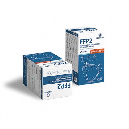 Mascarillas FFP2 Certificación CE/2163 Azul - Pack 50 uds.