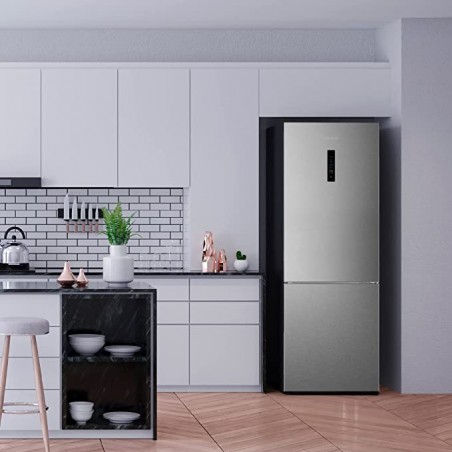 Frigorífico Bolero CoolMarket Combi 495 Inox E