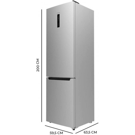 Frigorífico Bolero CoolMarket Combi 356 Inox D