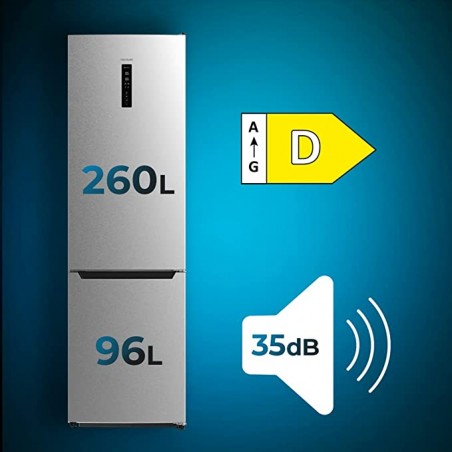 Frigorífico Bolero CoolMarket Combi 356 Inox D