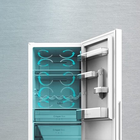 Frigorífico Bolero CoolMarket Combi 322 White Glass D