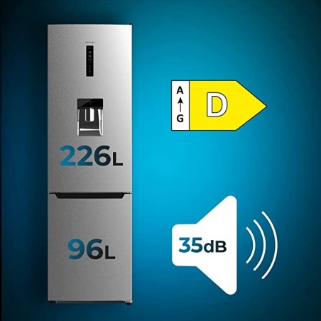 Frigorífico Bolero CoolMarket Combi 322 WD Inox D