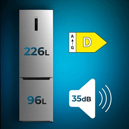 Frigorífico Bolero CoolMarket Combi 322 Inox D