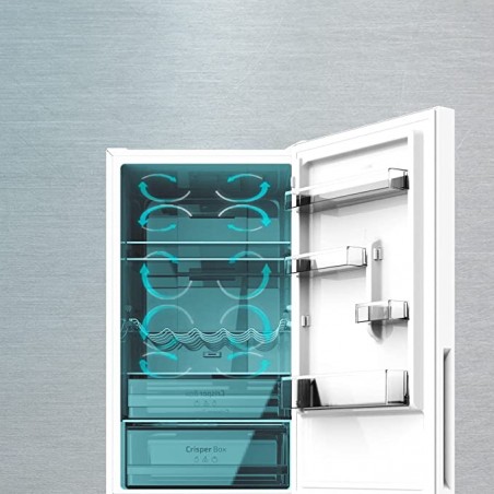 Frigorífico Bolero CoolMarket Combi 322 White Glass E