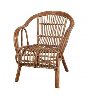 SILLÓN LOUNGE DE RATTÁN NATURAL CENTURIO