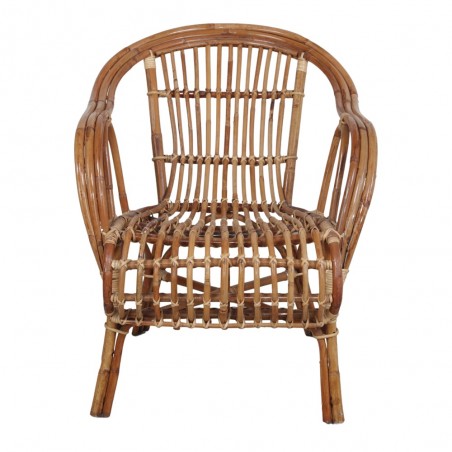 SILLÓN LOUNGE DE RATTÁN NATURAL CENTURIO