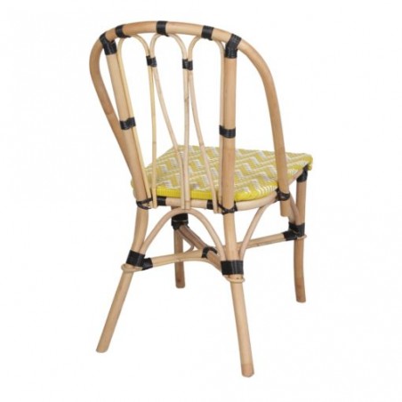 SILLA DE RATTÁN CALENKE AMARILLA