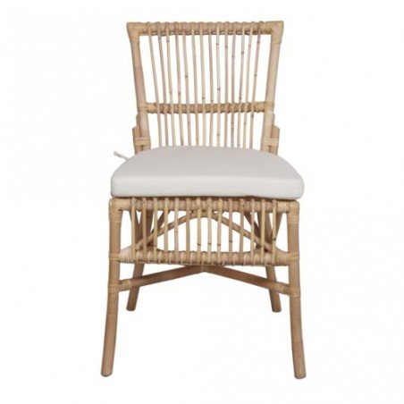 SILLA DE RATTÁN NATURAL MILLIE