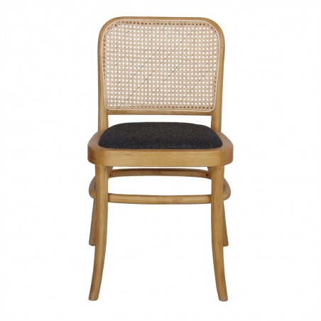 SILLA DE MADERA TAPIZADA MARLENE