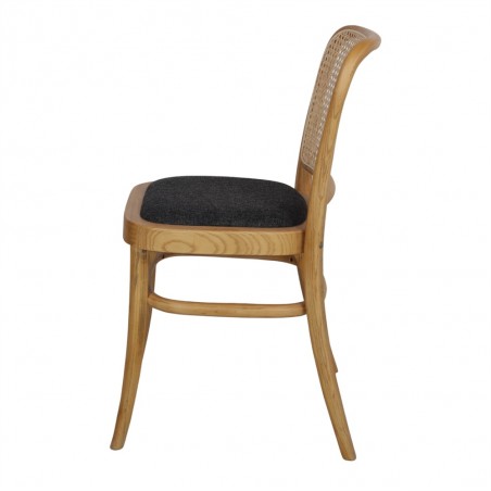 SILLA DE MADERA TAPIZADA MARLENE