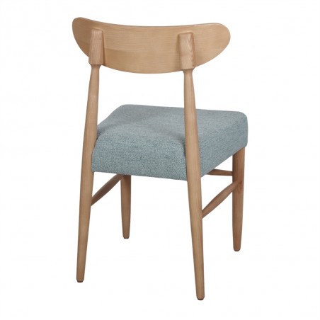 SILLA DE MADERA TAPIZADA SABINA