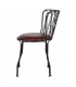 SILLA DE METAL Y PIEL VILETTE