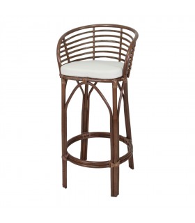 TABURETE ALTO DE BAMBÚ Y RATTÁN CLUTTER CONFORT