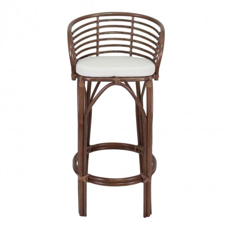 TABURETE ALTO DE BAMBÚ Y RATTÁN CLUTTER CONFORT