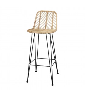 TABURETE ALTO DE RATTAN MEDEA