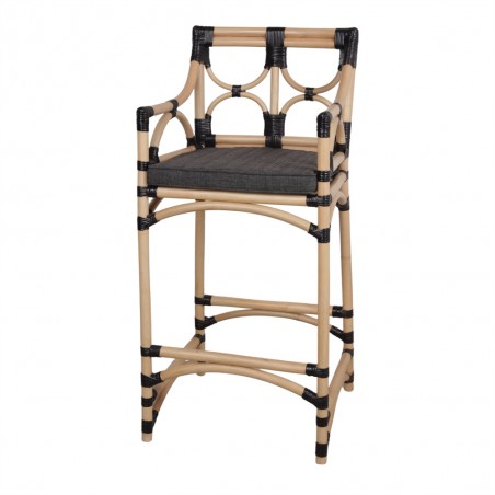 TABURETE ALTO DE RATTAN MILADY
