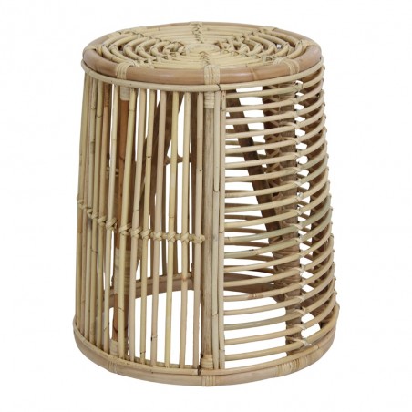 TABURETE BAJO DE RATTAN Y BAMBÚ BOLD