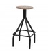 TABURETE ALTO METAL Y MADERA INKASPAR