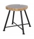TABURETE BAJO DE MADERA Y METAL SHADE